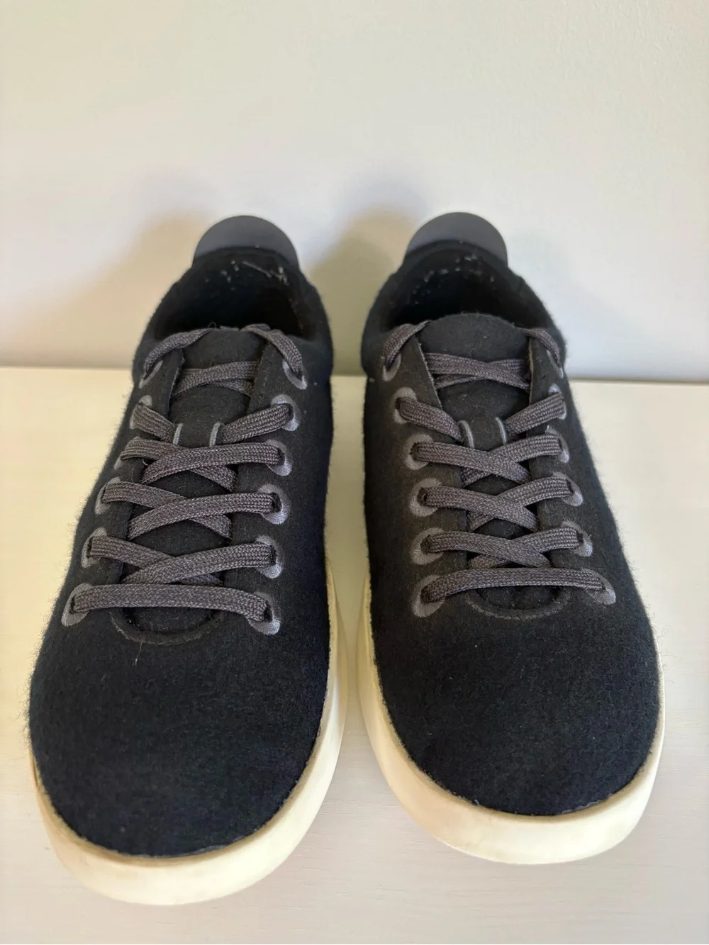 Allbirds Wool Piper Sneakers True Black White Sole Sustainable Comfort Shoe W10
